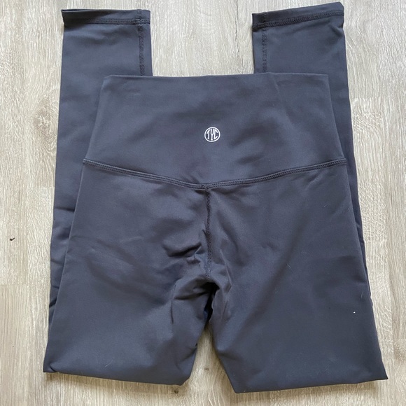 Til You Collapse Gray High Waist Leggings small - Picture 2 of 4